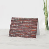 Brick Wall Wenskaart Kaart (Voorkant)
