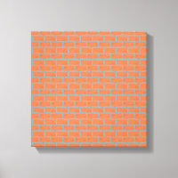 Brick Wall Wrapped Canvas 12" x 12", 1,5", Single