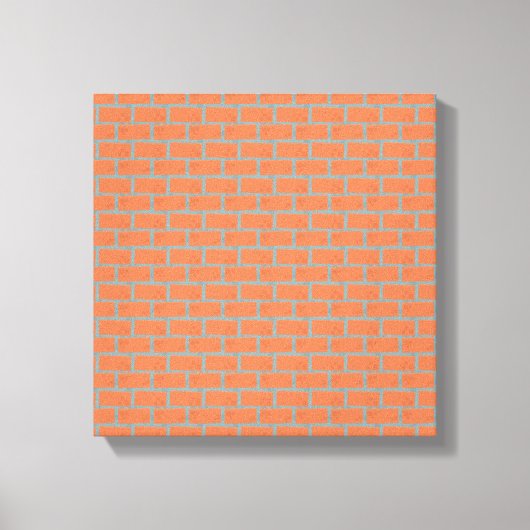 Brick Wall Wrapped Canvas 12" x 12", 1,5", Single (Voorkant)
