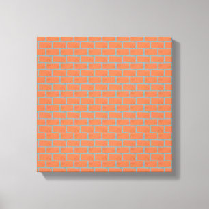 Brick Wall Wrapped Canvas 12 x 12 inch, 1,5 inch,  Afdruk