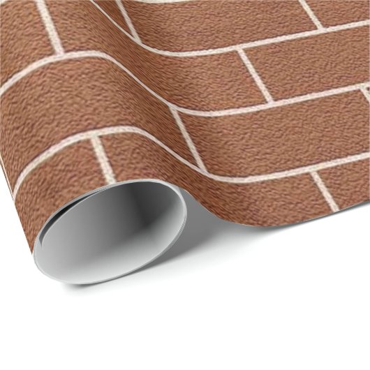 Brick Wall Wrapping Paper - aangepaste tekst Cadeaupapier (Rol Hoek)