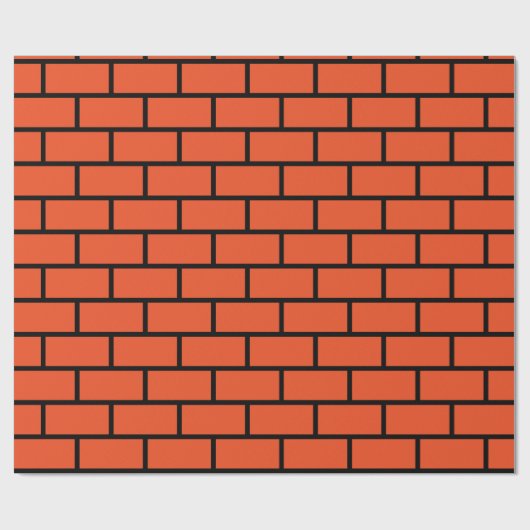 Brick Wall Wrapping Paper Cadeaupapier (Vlak)