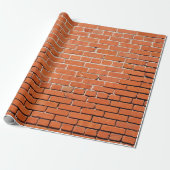 Brick Wall Wrapping Paper Cadeaupapier (Uitgerold)