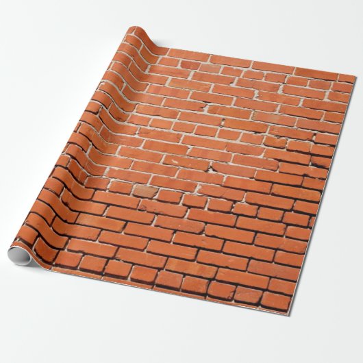Brick Wall Wrapping Paper Cadeaupapier (Uitgerold)