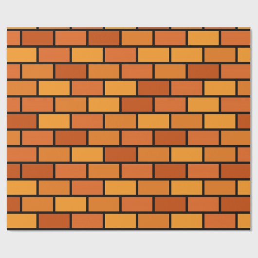 Brick Wall Wrapping Paper Cadeaupapier (Vlak)
