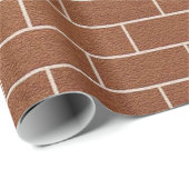 Brick Wall Wrapping Paper met aangepaste tekst Cadeaupapier (Rol Hoek)