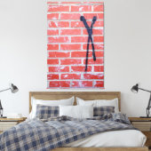 Brick Wall X Canvas Afdruk (Insitu (Slaapkamer))