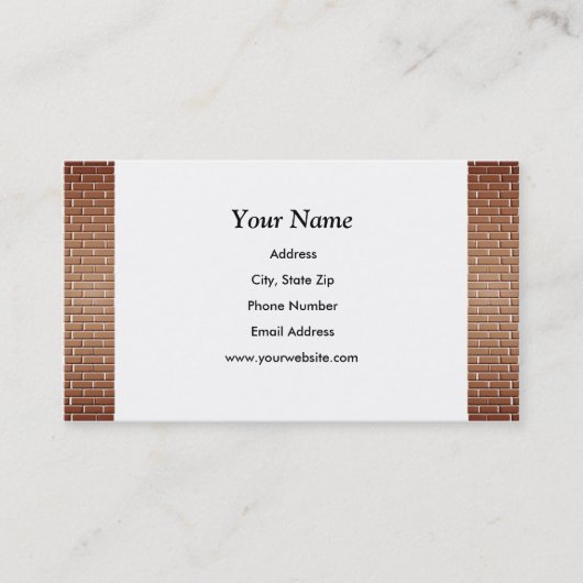 Brick Walls Visitekaartjes (Voorkant)