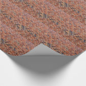 Brick-wand met gewrichten cadeaupapier (Hoek)
