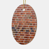 Brick-wand met gewrichten keramisch ornament (Links)