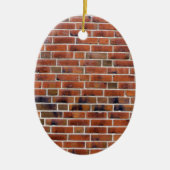 Brick-wand met gewrichten keramisch ornament (Voorkant)