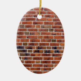 Brick-wand met gewrichten keramisch ornament
