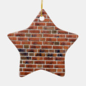 Brick-wand met gewrichten keramisch ornament (Voorkant)