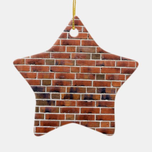 Brick-wand met gewrichten keramisch ornament (Voorkant)