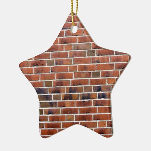 Brick-wand met gewrichten keramisch ornament (Links)