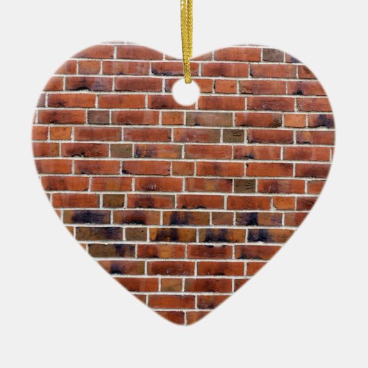 Brick-wand met gewrichten keramisch ornament (Voorkant)