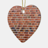 Brick-wand met gewrichten keramisch ornament (Links)