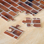 Brick-wand met gewrichten legpuzzel (Zijkant)