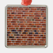 Brick-wand met gewrichten metalen ornament (Voorkant)