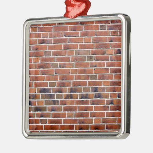 Brick-wand met gewrichten metalen ornament (Links)