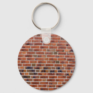 Brick-wand met gewrichten sleutelhanger