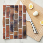 Brick-wand met gewrichten theedoek (Quarter Fold)