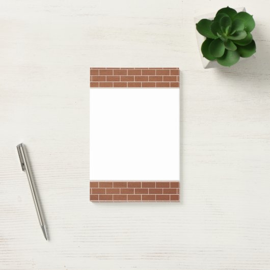 Brick-wandontwerp Post-it® Notes (Kantoor)