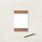 Brick-wandontwerp Post-it® Notes (Op bureau)