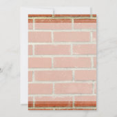 Brick Wedding Uitnodiging (Achterkant)