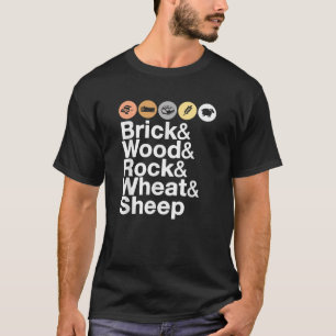 Brick Wood Rock Tarwe Schapen T-shirt