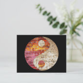 Brick Yin Yang Briefkaart (Staand voorkant)