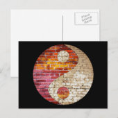 Brick Yin Yang Briefkaart (Voorkant / Achterkant)