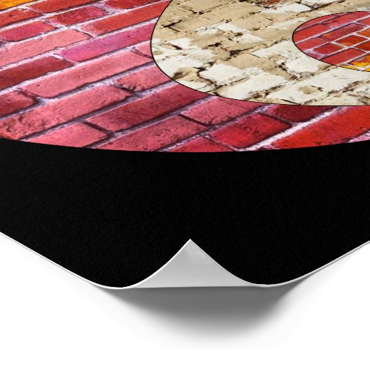 Brick Yin Yang Poster (Hoek)