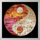 Brick Yin Yang Poster (Voorkant)