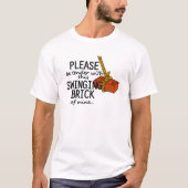 Brick zwemmen t-shirt (Voorkant)