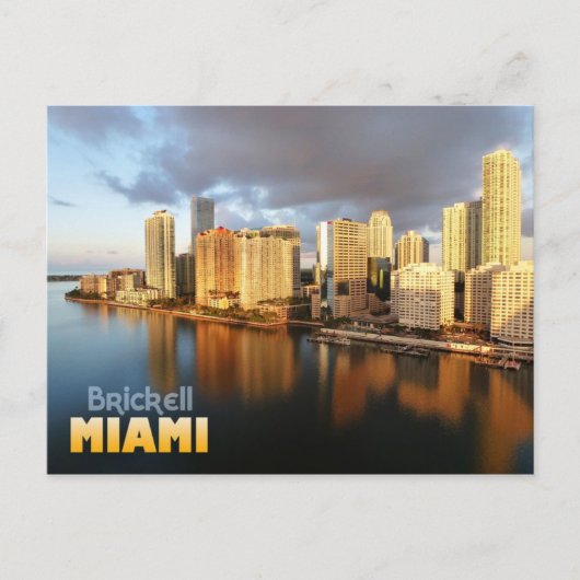 Brickell Skyline in Miami, Florida Briefkaart (Voorkant)