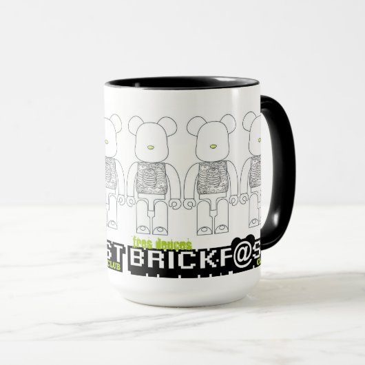 Brickf@st Club Kleine Stapel Pannenkoeken Mok (Voorkant rechts)