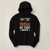Brickie Bricks Brickmason Construction Worker Bric Hoodie (Design voorkant)
