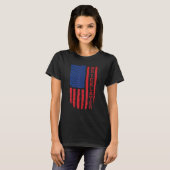 Bricklayer Amerikaanse vlag USA T-shirt (Voorkant volledig)