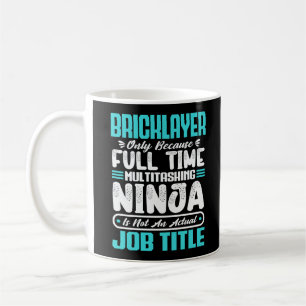 Bricklayer Baan Titel Beroep Grappige Bouwer Koffiemok