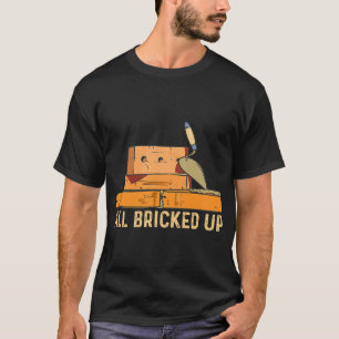 Bricklayer bakstenen metselaarsontwerp voor beton t-shirt