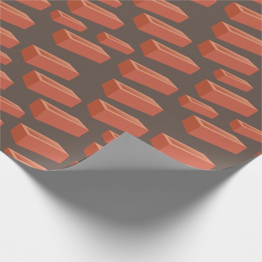 Bricklayer bouwer bouwvakker bakstenen cadeaupapier (Hoek)