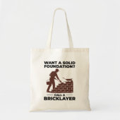 Bricklayer Brick Mason metselwerk Bouwer Tote Bag (Voorkant)
