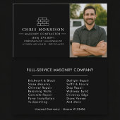 Bricklayer Brick Masonry Photo Construction Visitekaartje