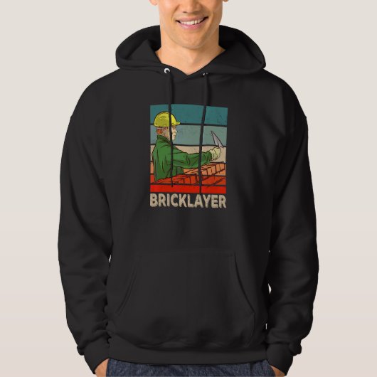 Bricklayer Brickleg Mason Brick 1 Hoodie (Voorkant)