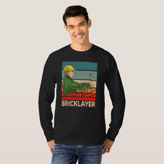 Bricklayer Brickleg Mason Brick 1 T-shirt (Voorkant volledig)