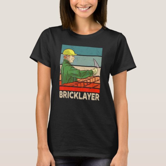 Bricklayer Brickleg Mason Brick 1 T-shirt (Voorkant)