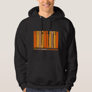 Bricklayer Bricks Grappige Bricklayer Bouwer Brick Hoodie