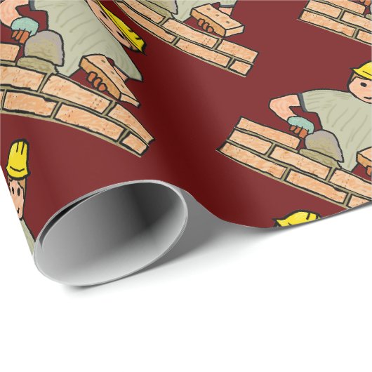 Bricklayer Cadeaupapier (Rol Hoek)