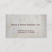 Bricklayer en Stone Masonry Brick-Visitekaartjes Visitekaartje (Achterkant)